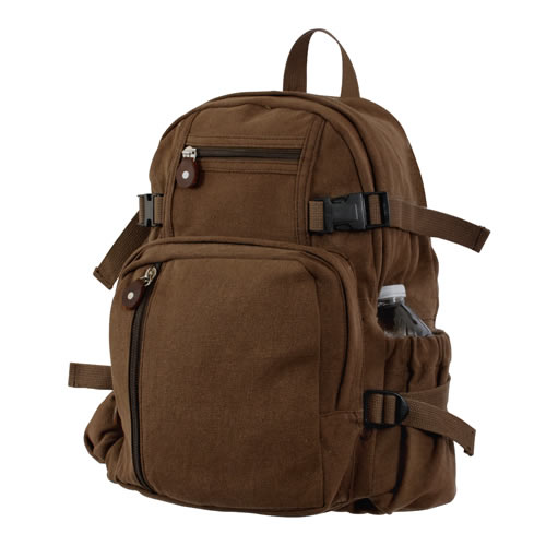 Levně ROTHCO batoh VINTAGE COMPACT HNĚDÝ