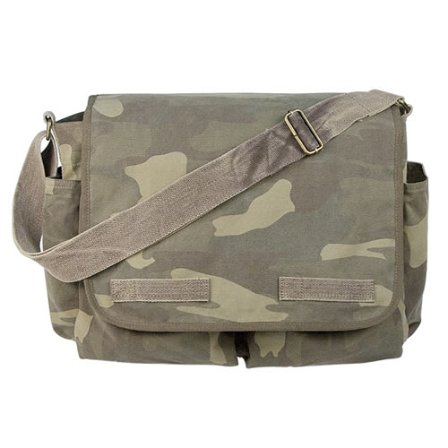 Levně ROTHCO taška VINTAGE přes rameno 38 x 28 x 15 cm WOODLAND