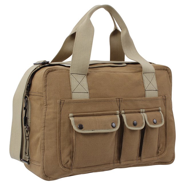 Levně ROTHCO taška TWO TONE přes rameno/do ruky HNĚDÁ
