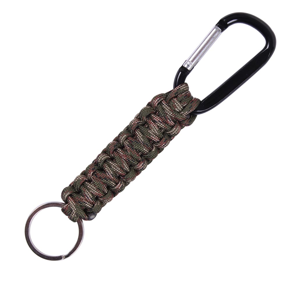 Levně ROTHCO klíčenka PARACORD s karabinou WOODLAND