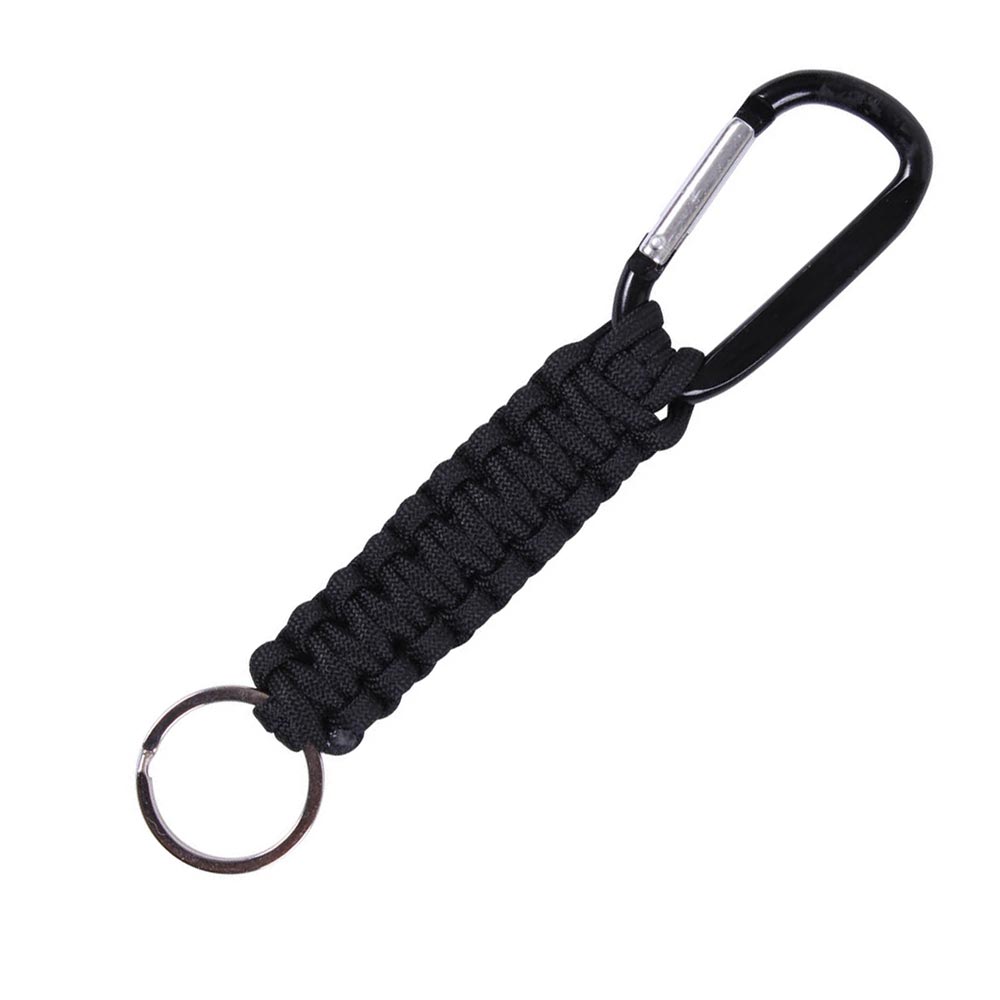 Levně ROTHCO klíčenka PARACORD s karabinou ČERNÁ