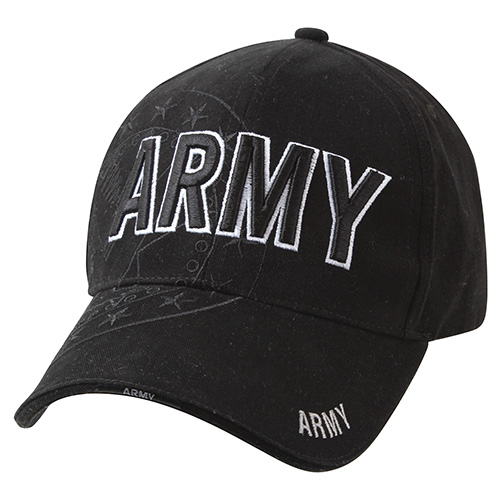 Levně ROTHCO čepice baseball DELUXE ARMY EAGLE ČERNÁ