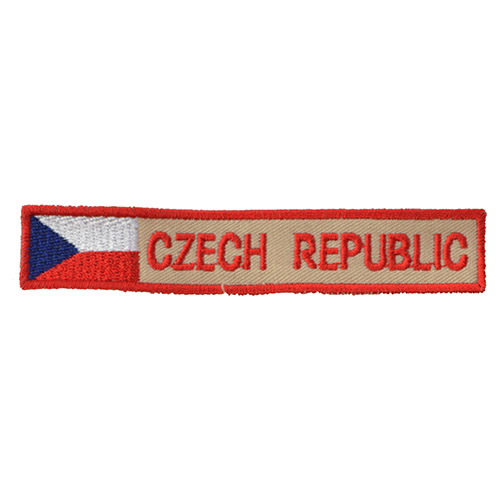 Levně NAVYS nášivka CZECH REPUBLIC S VLAJKOU - BAREVNÁ