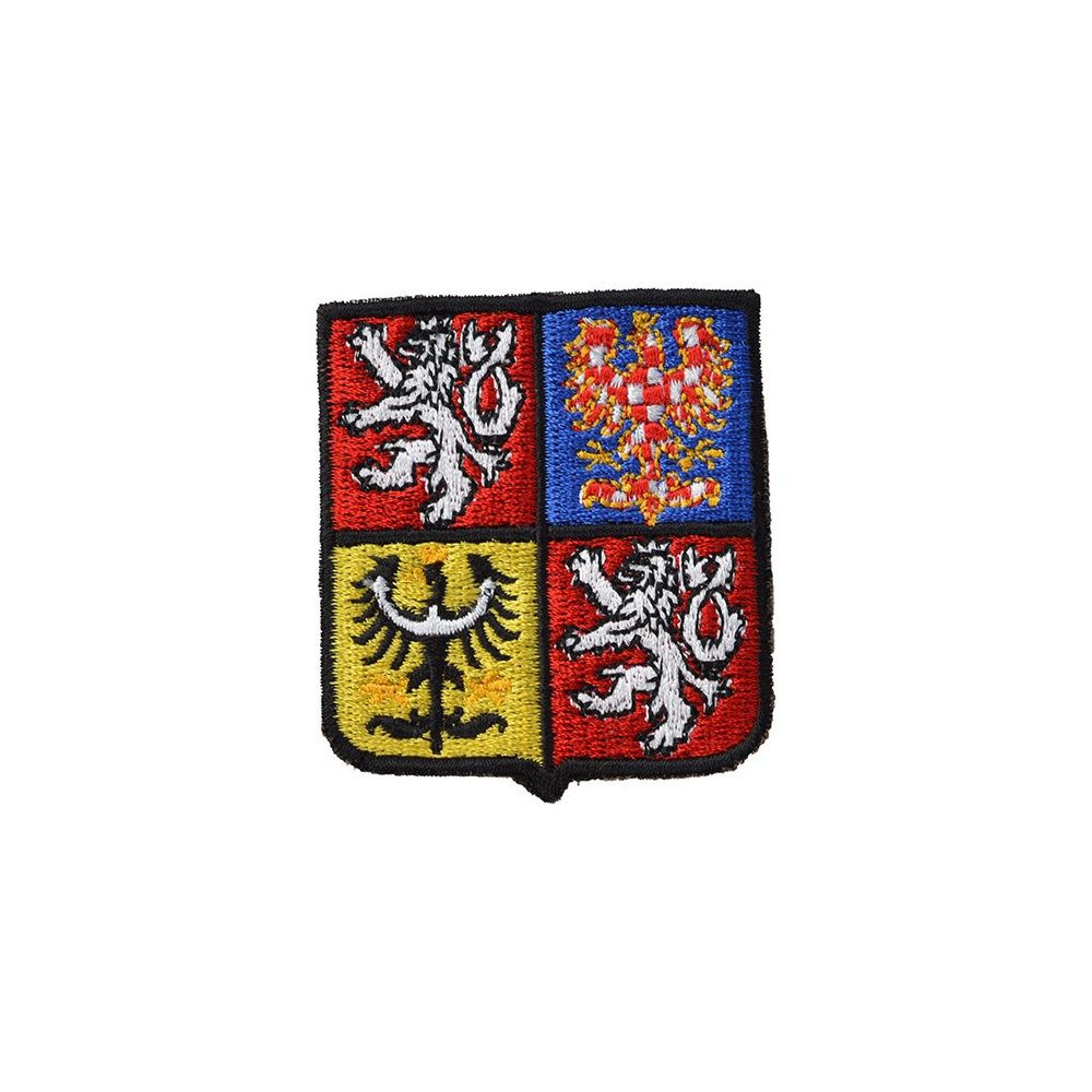 Nášivka ČR znak malý s černým lemem BAREVNÝ