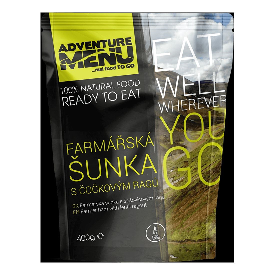 Levně ADVENTURE MENU farmářská šunka s čočkovým ragú - ADM sterilizované hotové jídlo