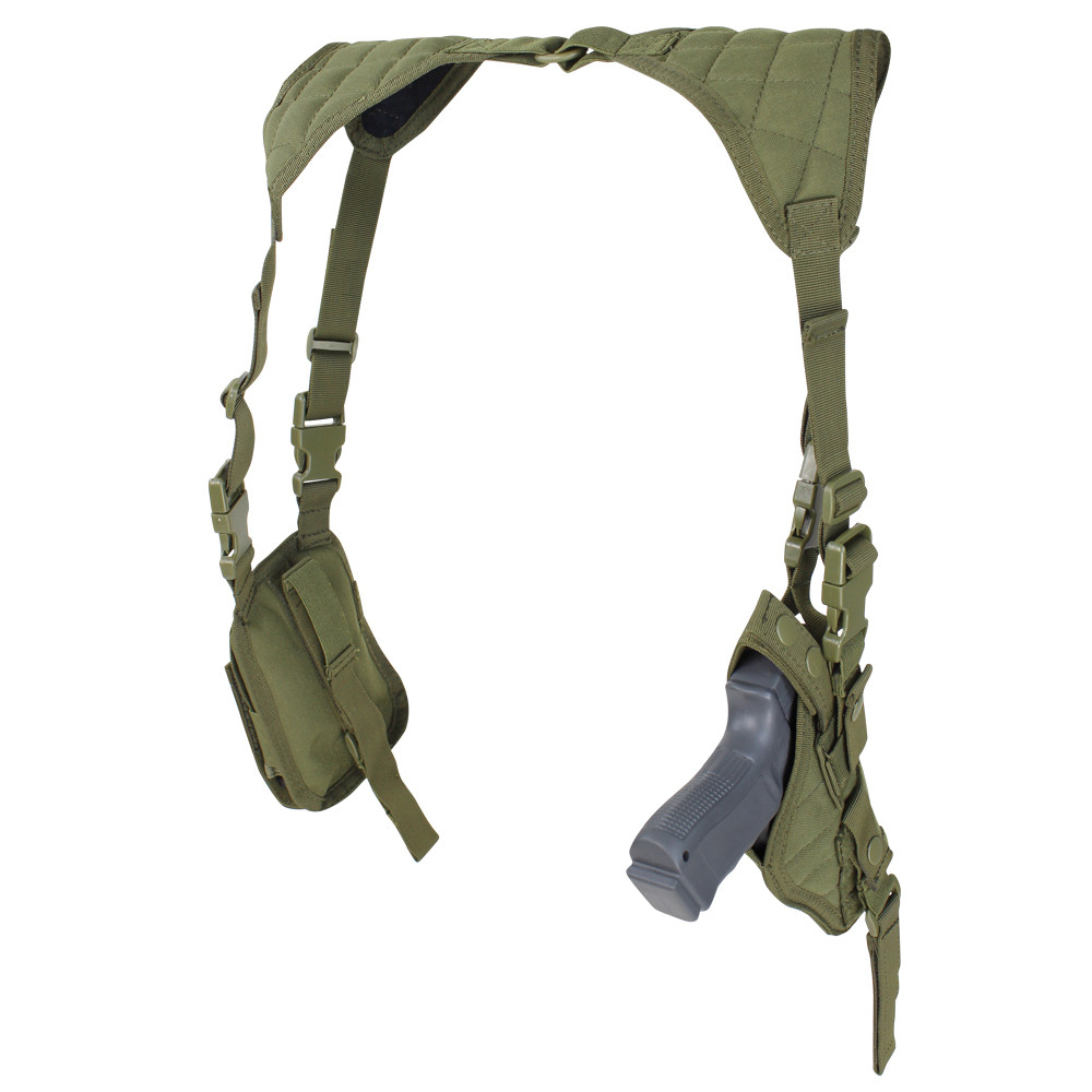 Levně CONDOR OUTDOOR pouzdro podpažní pistolové UNI vertikální ZELENÉ