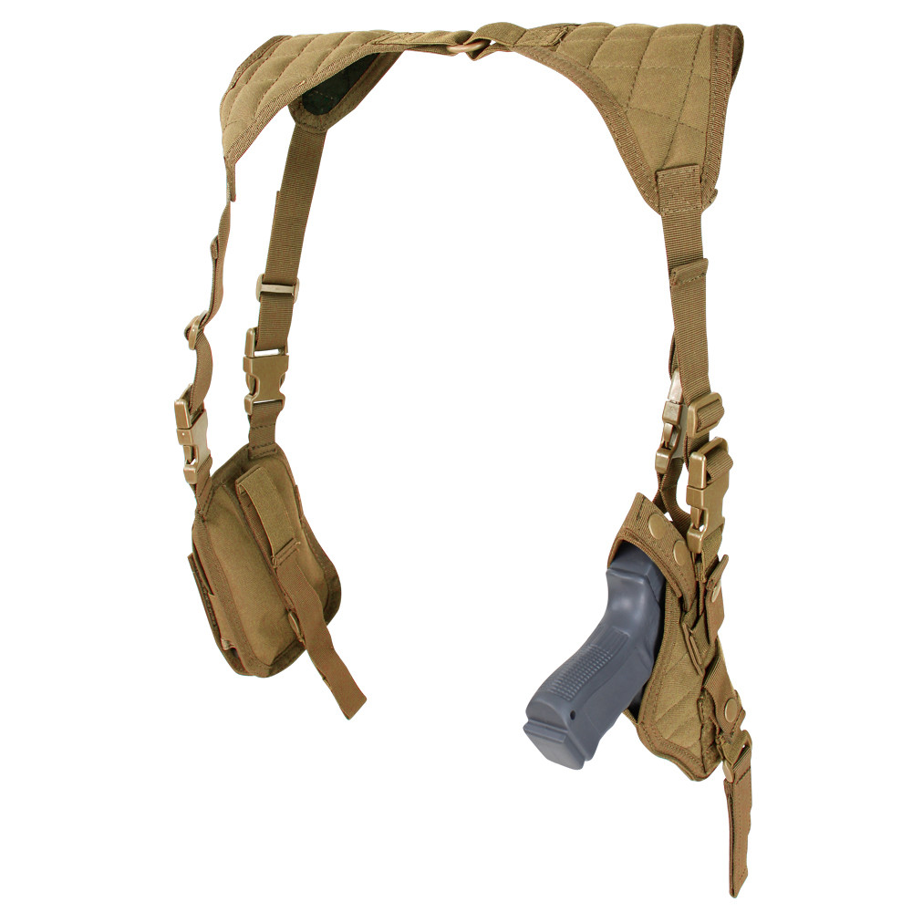 Levně CONDOR OUTDOOR pouzdro podpažní pistolové UNI vertikální COYOTE BROWN
