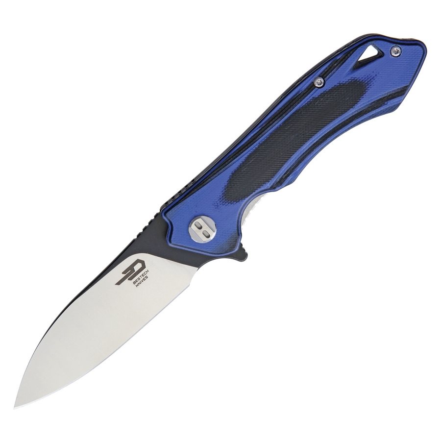 Levně BESTECH KNIVES nůž zavírací BELUGA hladké ostří MODRÝ/ČERNÝ