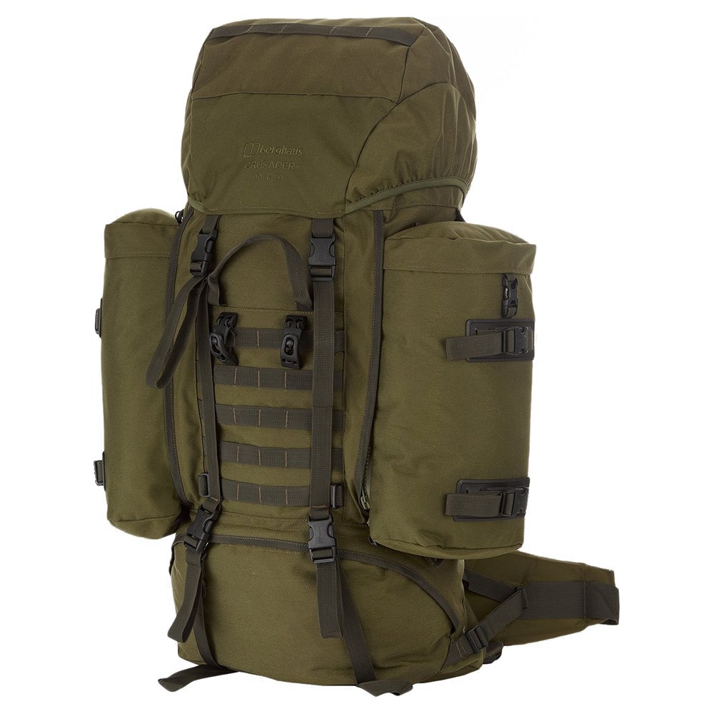 Levně Batoh MMPS CRUSADER III 90+20L ZELENÝ