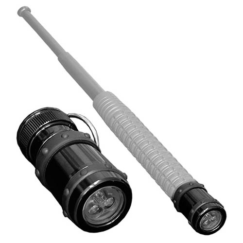 Levně ESP svítilna k telesk. obušku krátká 3 LED/2ks baterií ČERNÁ