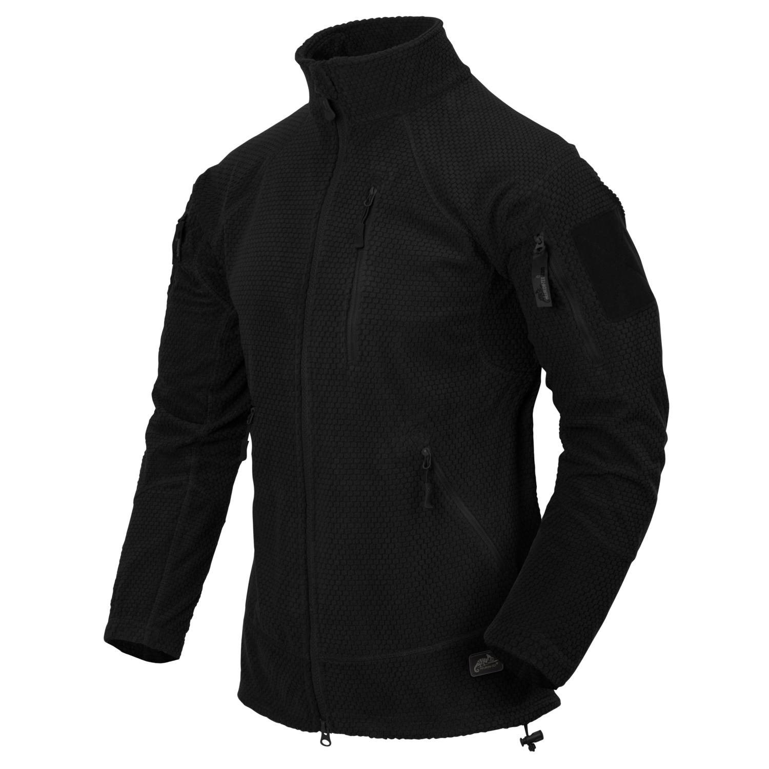 Levně Mikina funkční fleece ALPHA TACTICAL ČERNÁ
