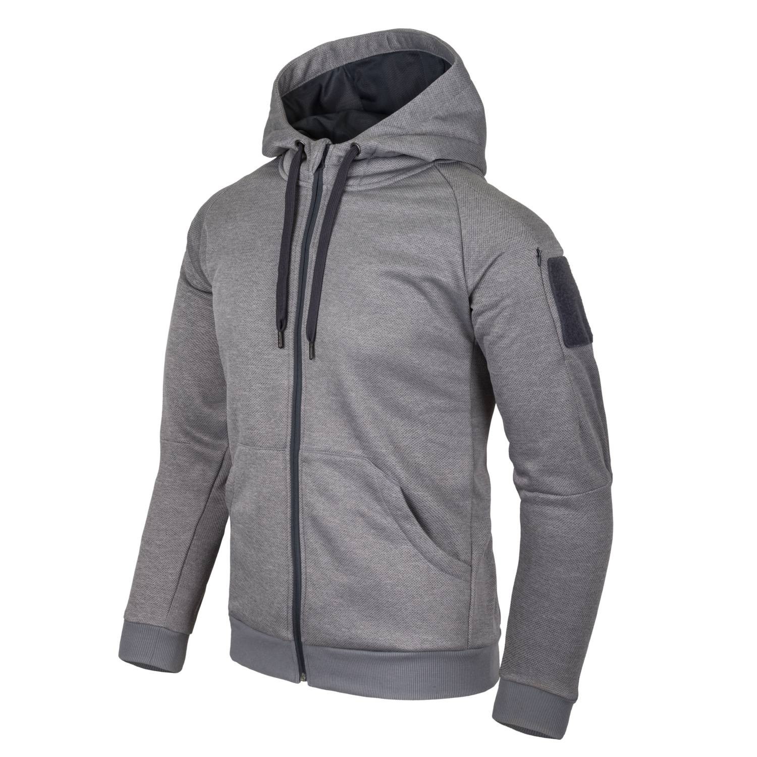 Levně Mikina URBAN TACTICAL HOODIE ŠEDÁ MELANŽ