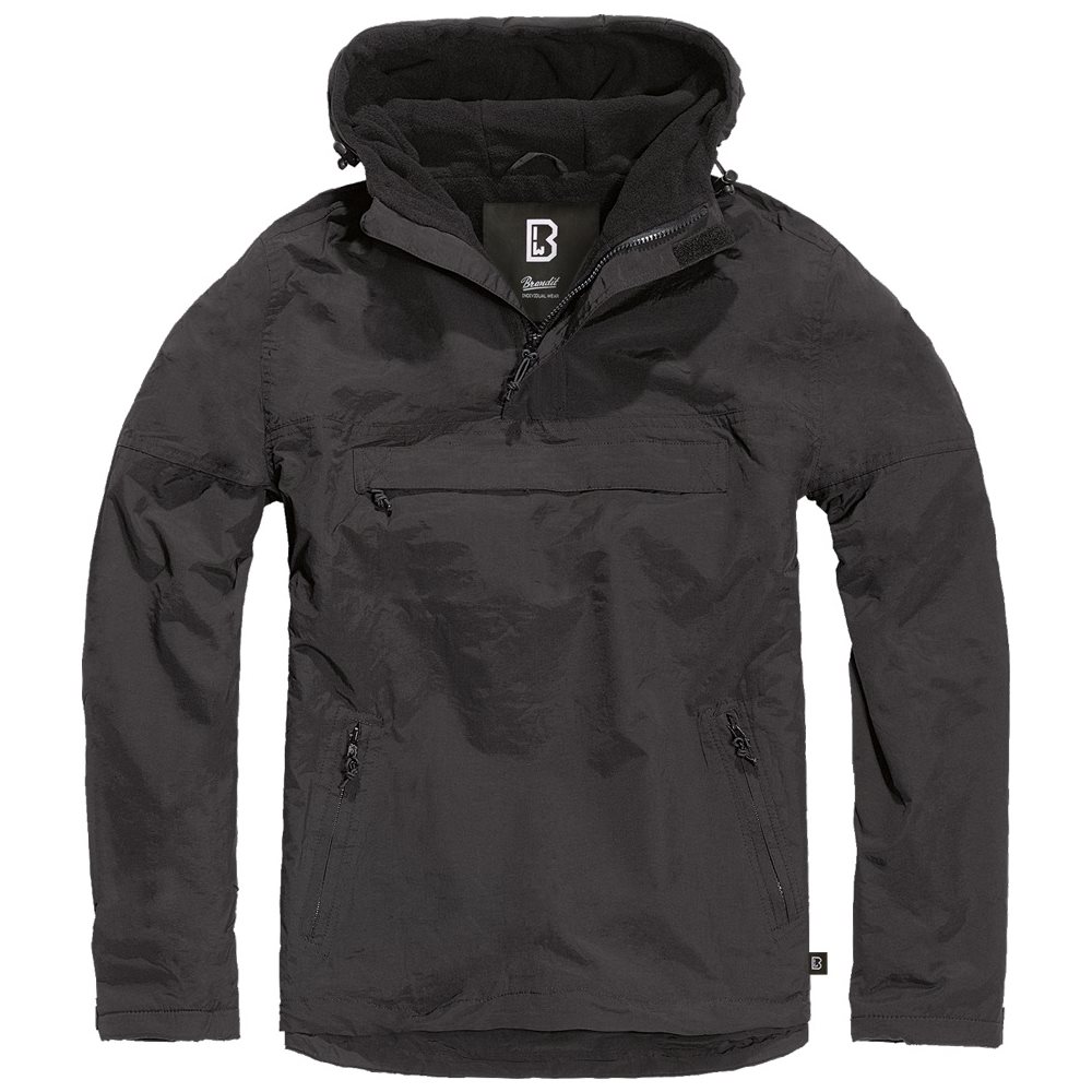 Levně Bunda větrovka s kapucí WINDBREAKER ČERNÁ