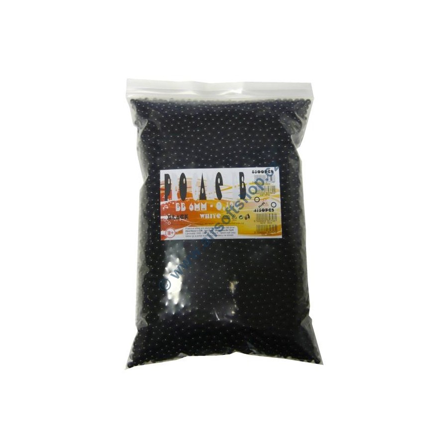 Levně Kuličky airsoft BB6mm 0,12g 4150ks ČERNÉ