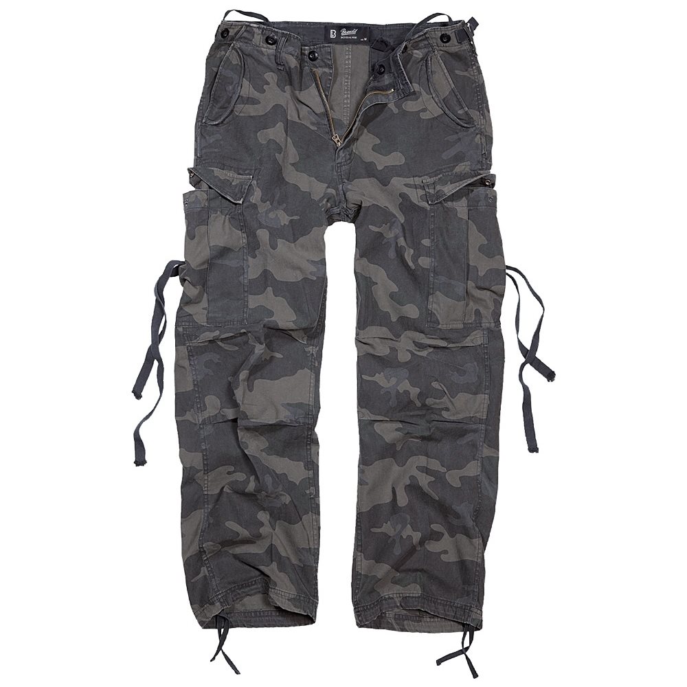 Levně Kalhoty M65 vintage BLACK CAMO