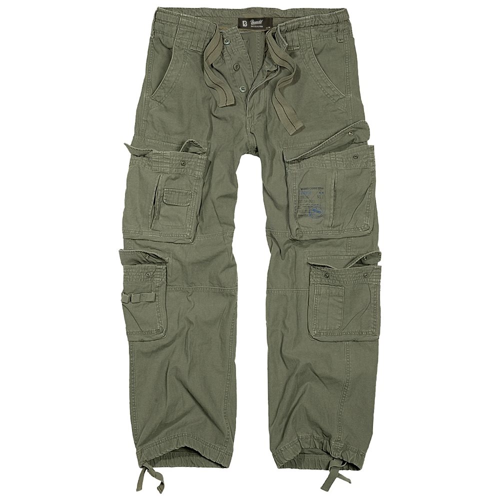Levně Kalhoty PURE vintage ZELENÉ
