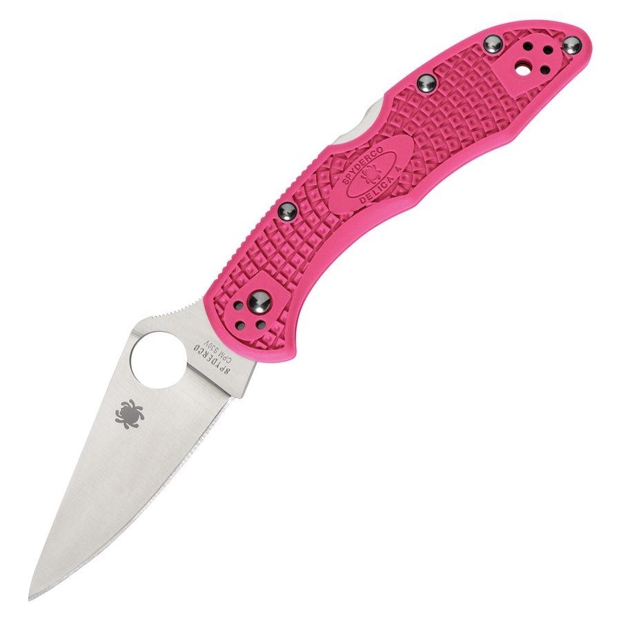 Levně Spyderco nůž zavírací DELICA 4 FRN RŮŽOVÝ