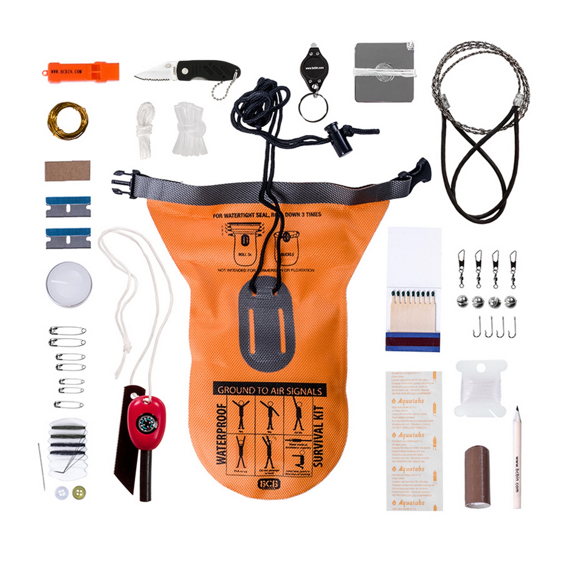 Levně Balíček pro přežití vodotěsný kit survival BCB