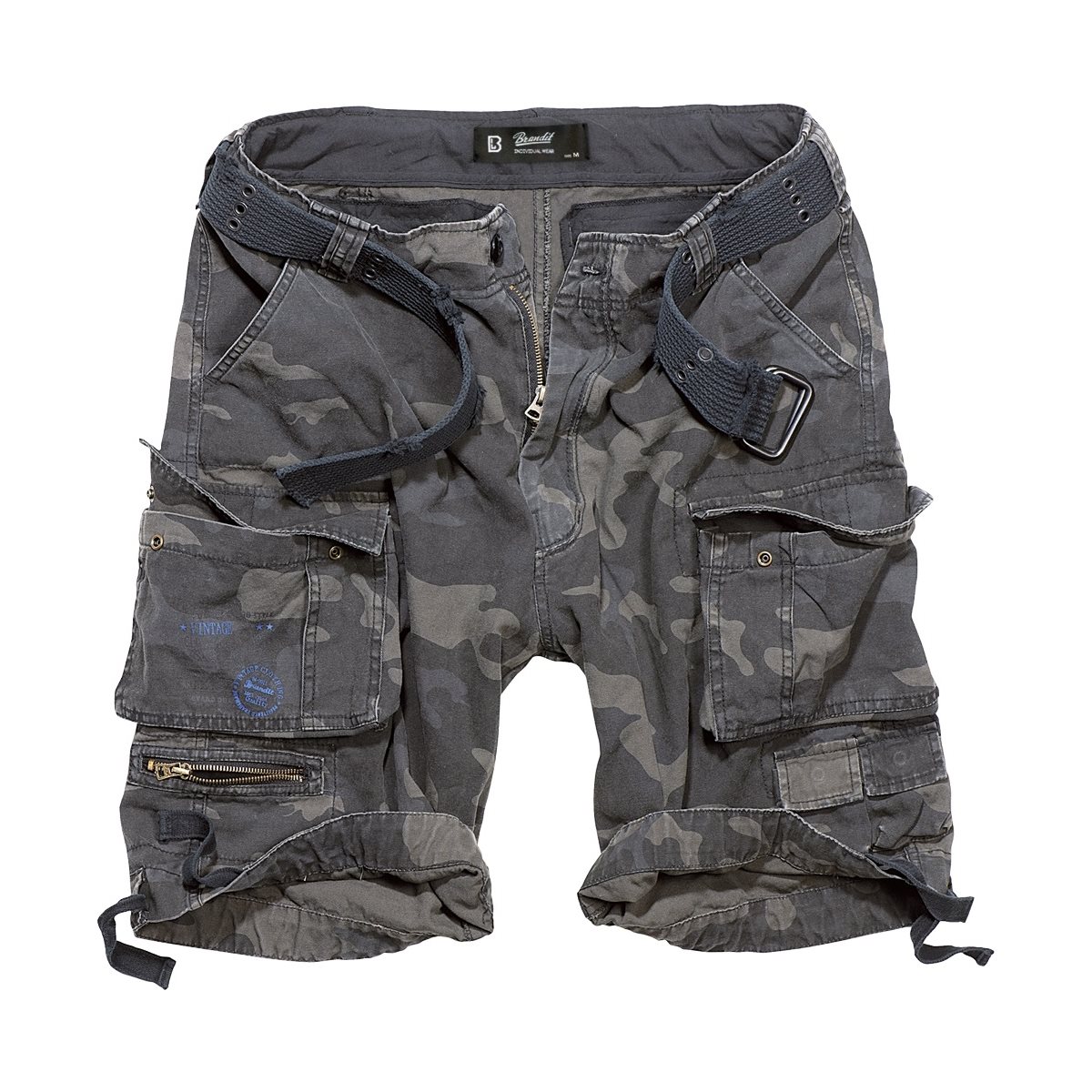 Levně Kraťasy s opaskem SAVAGE vintage NIGHT CAMO