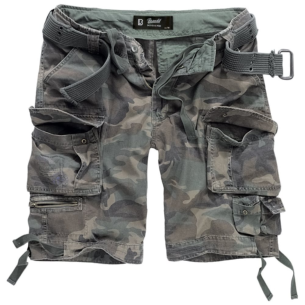 Levně Kraťasy s opaskem SAVAGE vintage WOODLAND