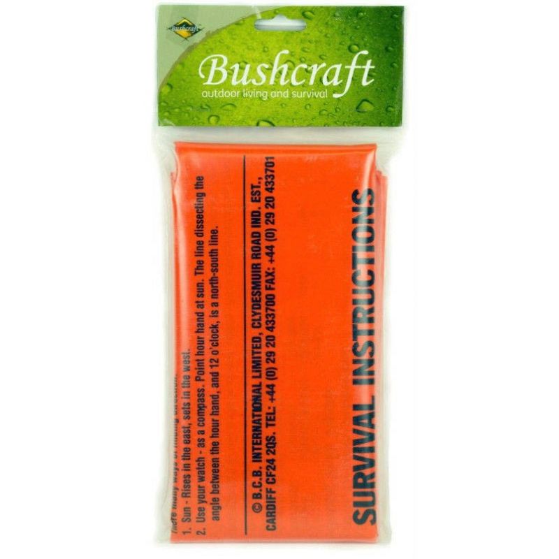 Levně BUSHCRAFT spacák nouzový s instrukcemi ORANŽOVÝ