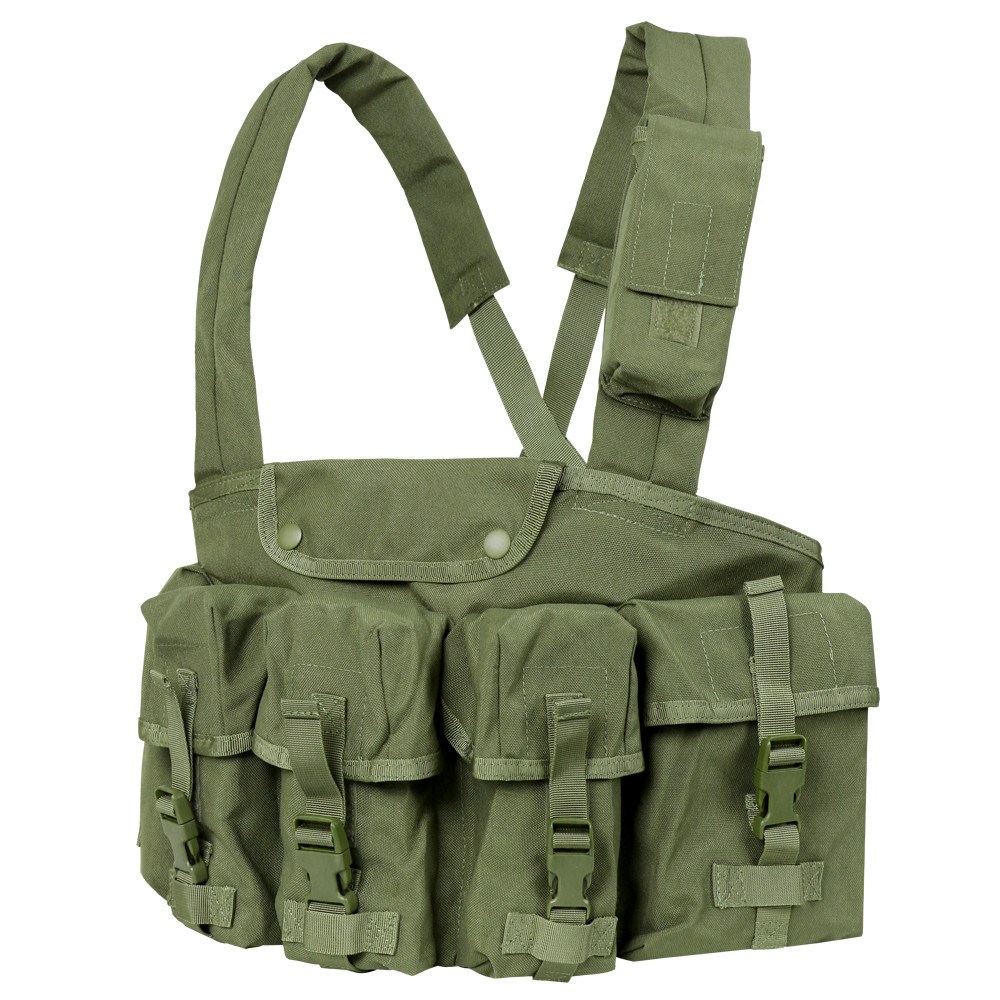 Levně CONDOR OUTDOOR vesta taktická CHEST RIG 7 kapes ZELENÁ