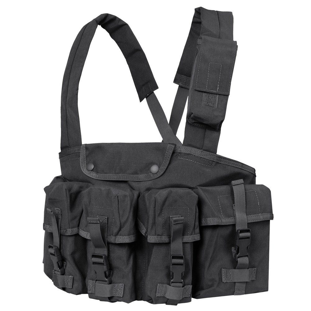 Levně CONDOR OUTDOOR vesta taktická CHEST RIG 7 kapes ČERNÁ