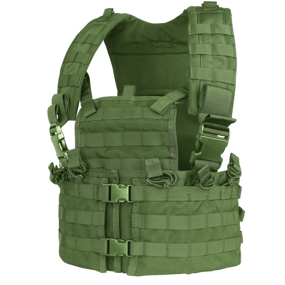 Levně CONDOR OUTDOOR vesta taktická MOLLE CHEST SET ZELENÁ