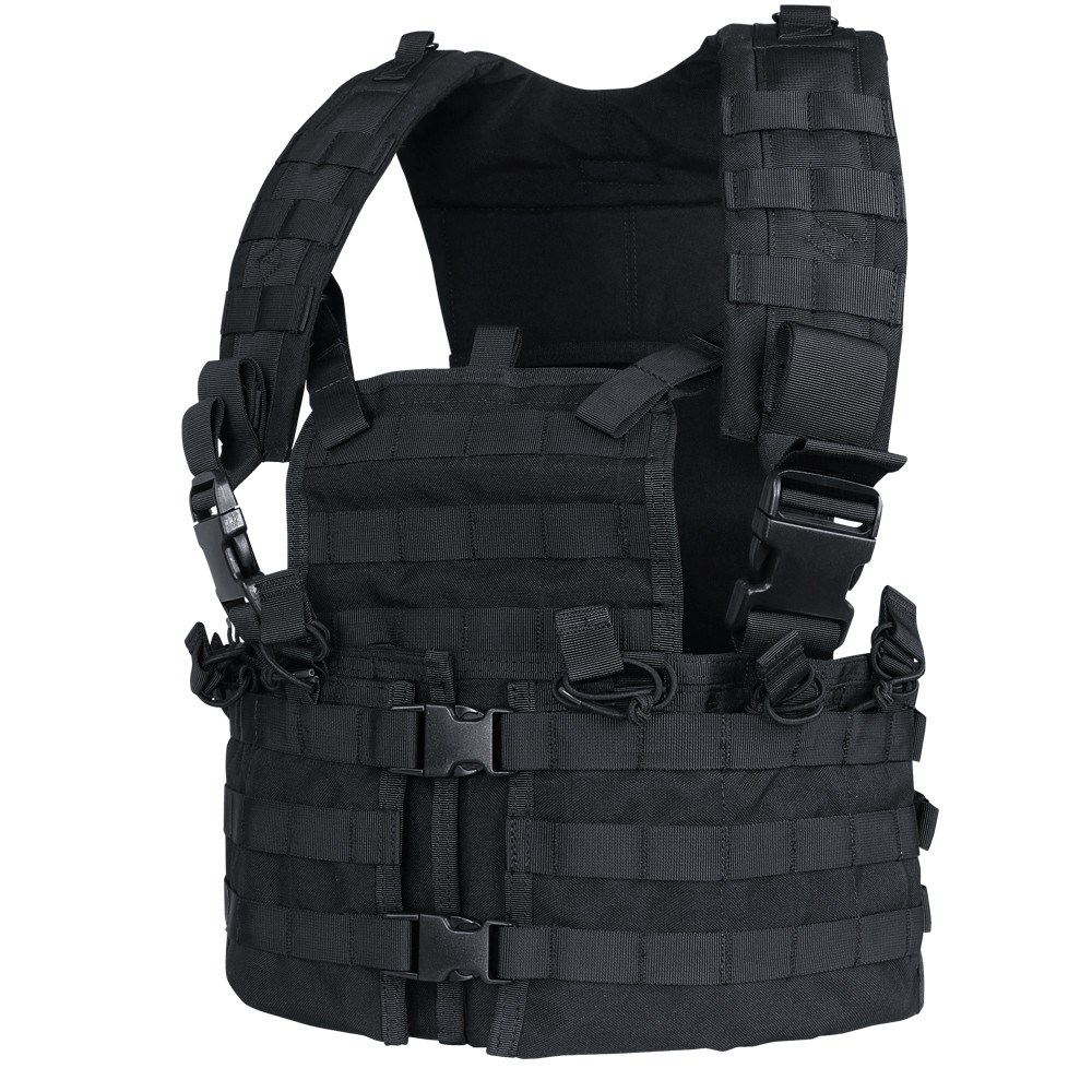 Levně CONDOR OUTDOOR vesta taktická MOLLE CHEST SET ČERNÁ