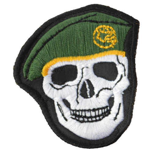 Levně NAVYS nášivka LEBKA baret v barvě ZELENÁ