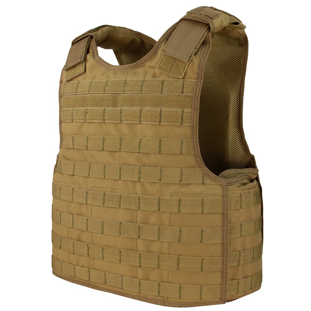 Levně CONDOR OUTDOOR vesta DEFENDER MOLLE nosič plátů COYOTE BROWN
