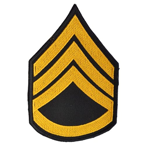 Levně NAVYS nášivka US hodnost STAFF SERGEANT - ZLATÁ