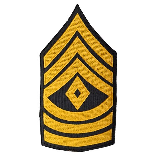 Levně NAVYS nášivka US hodnost FIRST SERGEANT - ZLATÁ