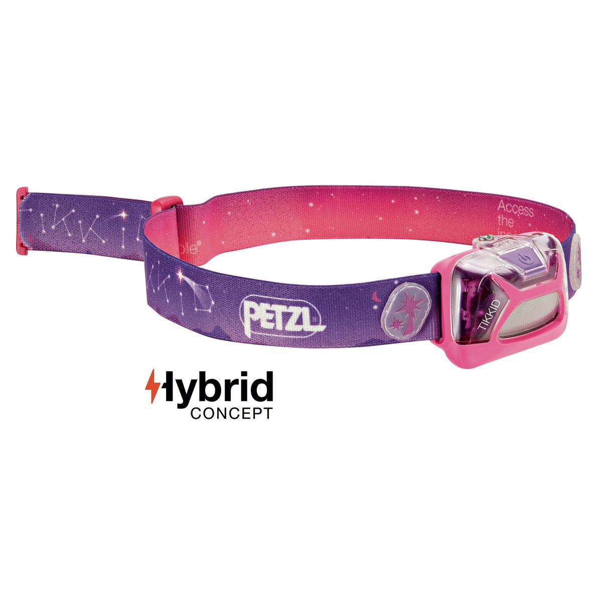 Levně PETZL svítilna čelová dětská TIKKID Hybrid RŮŽOVÁ