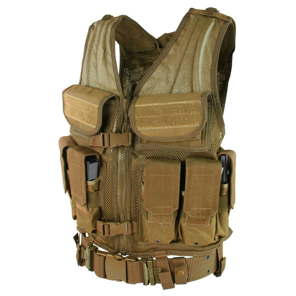 Levně CONDOR OUTDOOR vesta taktická ELITE TACTICAL - COYOTE BROWN