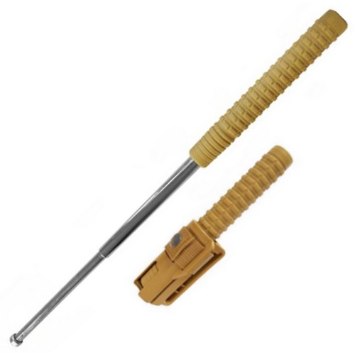 Levně ESP obušek teleskopický 45cm/18" kalený s pouzdrem BH-54 PÍSKOVÝ STŘÍBRNÝ