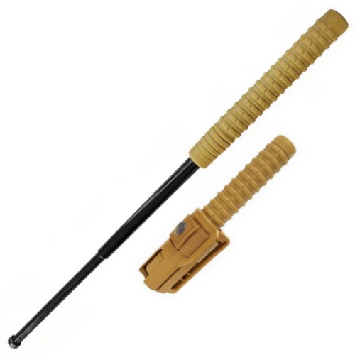 Levně ESP obušek teleskopický 45cm/18" kalený s pouzdrem BH-54 PÍSKOVÝ ČERNÝ
