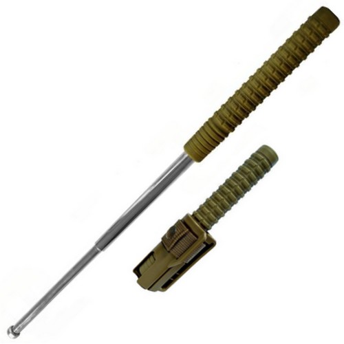 Levně ESP obušek teleskopický 53cm/21" kalený s pouzdrem BH-54 ZELENÝ chrom