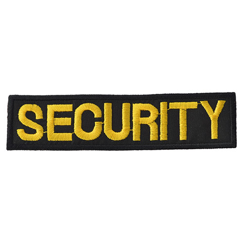 Levně NAVYS nášivka SECURITY - ČERNÁ se žlutou nití