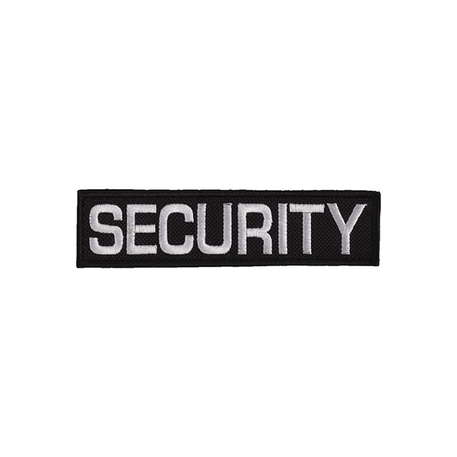 Levně NAVYS nášivka SECURITY - ČERNÁ s bílou nití malá VELCRO