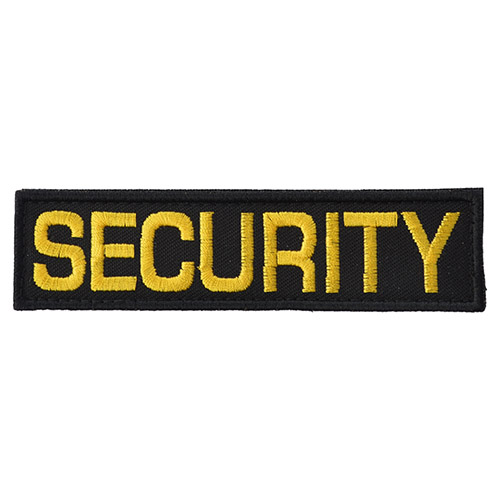 Levně NAVYS nášivka SECURITY - ČERNÁ se žlutou nití VELCRO