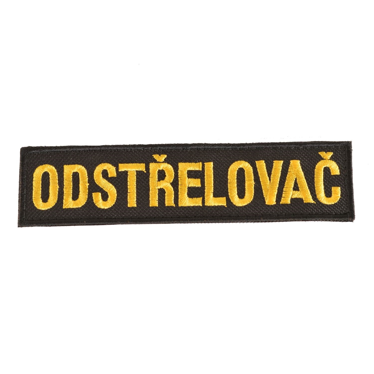 Levně NAVYS nášivka ODSTŘELOVAČ - ČERNÁ se žlutou nití VELCRO