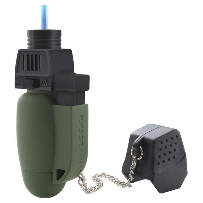 Zapalovač TURBOFLAME MILITARY MINI ZELENÝ