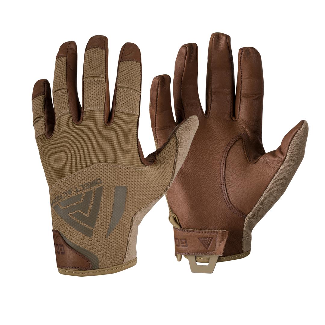 Levně Rukavice HARD GLOVES kožené COYOTE