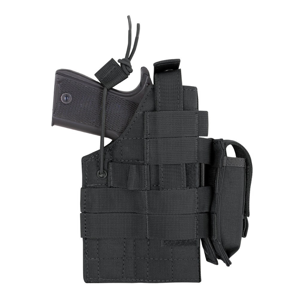 Levně CONDOR OUTDOOR pouzdro pistolové MOLLE 1911 oboustranné ČERNÉ