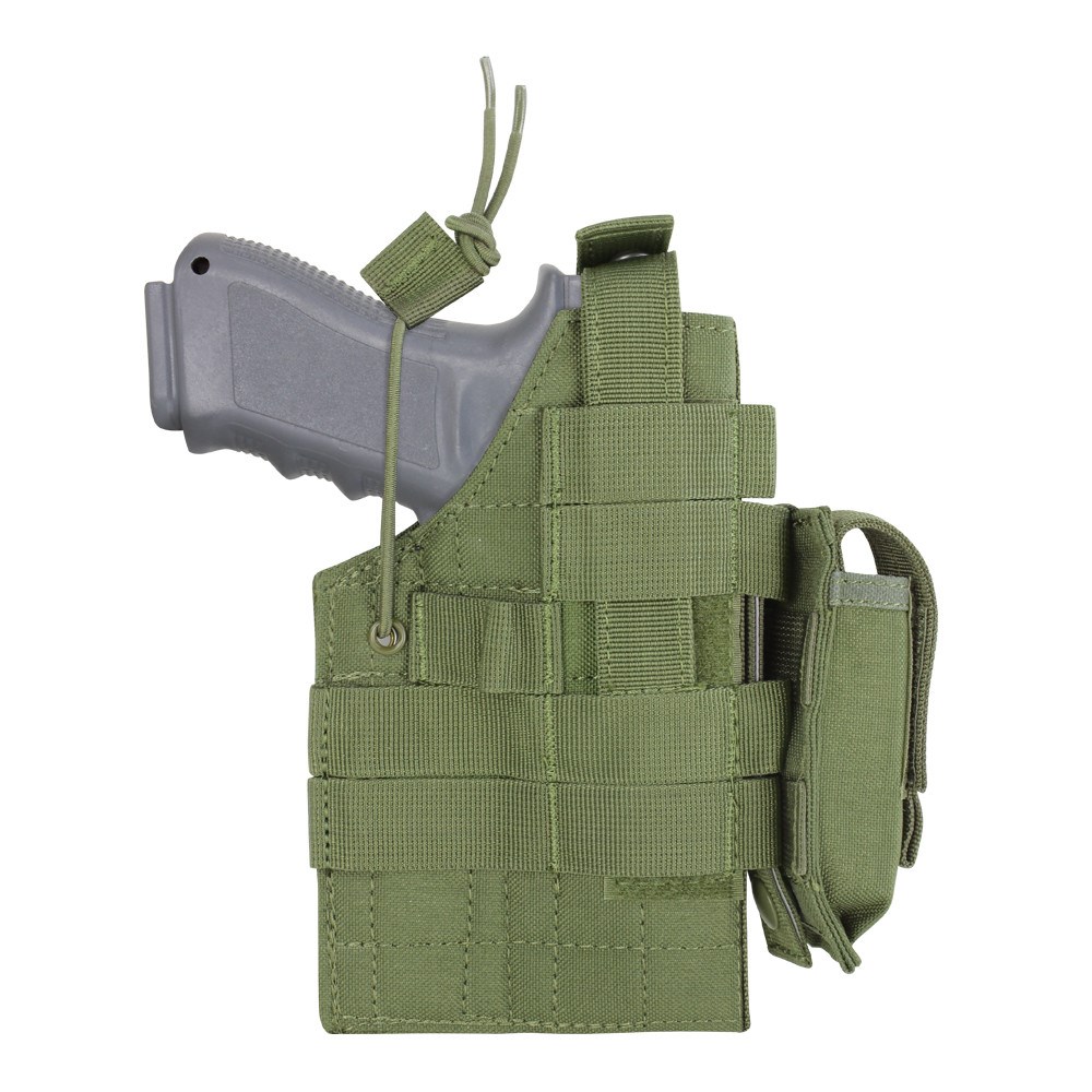 Levně CONDOR OUTDOOR pouzdro pistolové MOLLE glock oboustranné ZELENÉ