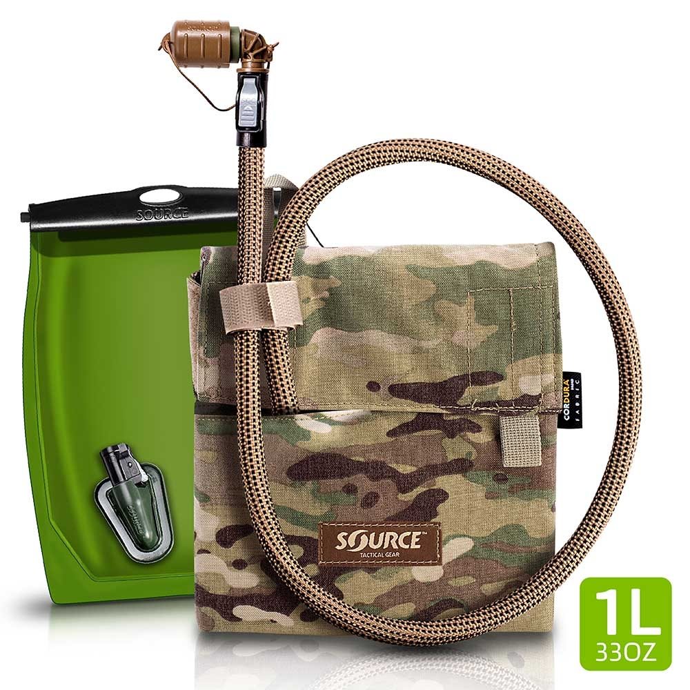 Levně SOURCE vak hydratační set KANGAROO včetně obalu 1L MULTICAM