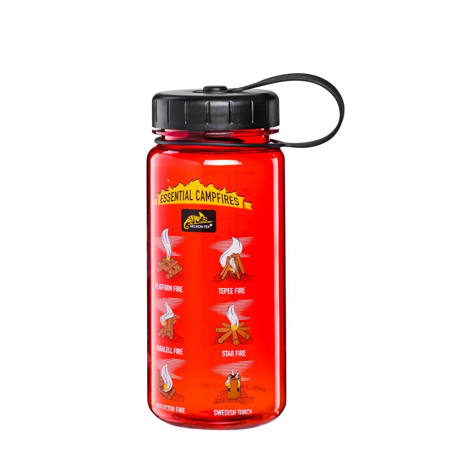 Láhev TRITAN™ 0,55 l CAMPFIRES průhledná ČERVENÁ