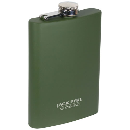 Levně JACK PYKE placatka 235 ml (8 oz) ZELENÁ matná