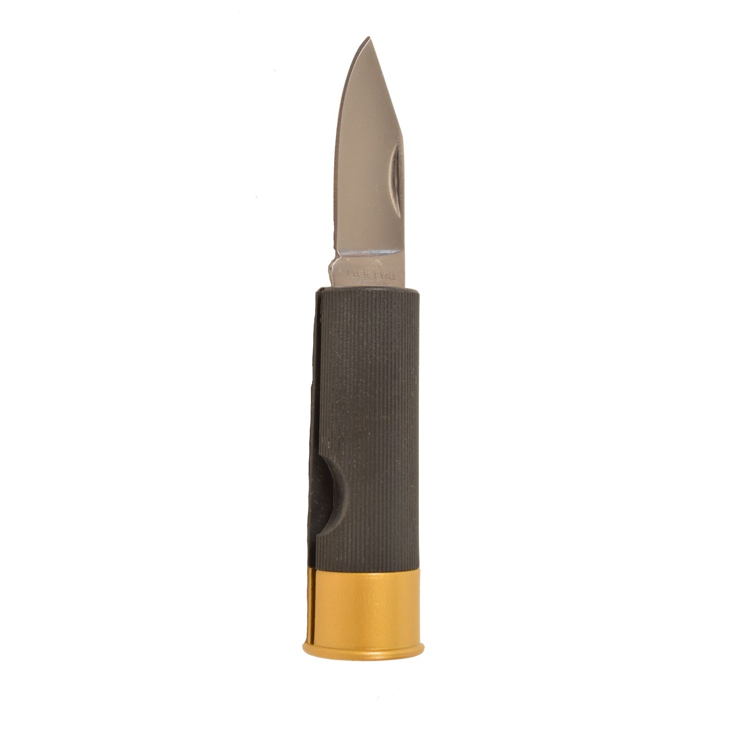 Levně JACK PYKE nůž zavírací 4 cm SHOTGUN ve tvaru brokového náboje ČERNÝ